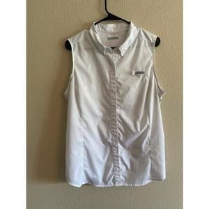 Sleeveless White Columbia SPF Shirt size 1X